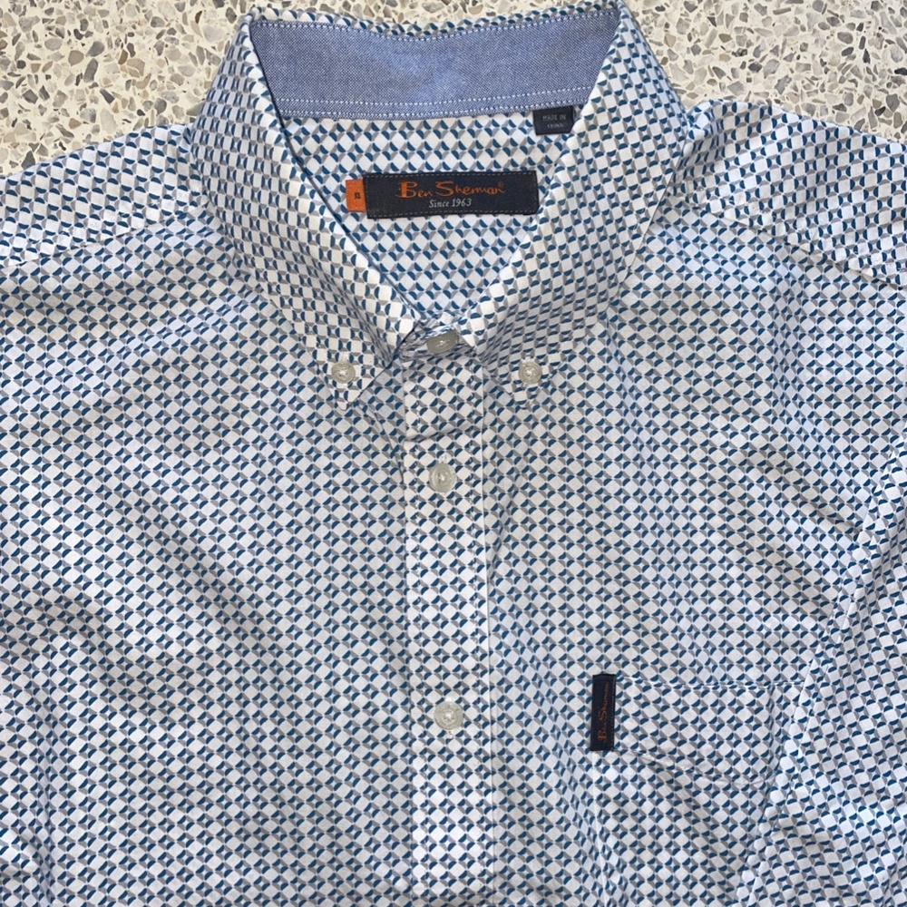 Ben Sherman Mens Long Sleeve Sportshirt - XL